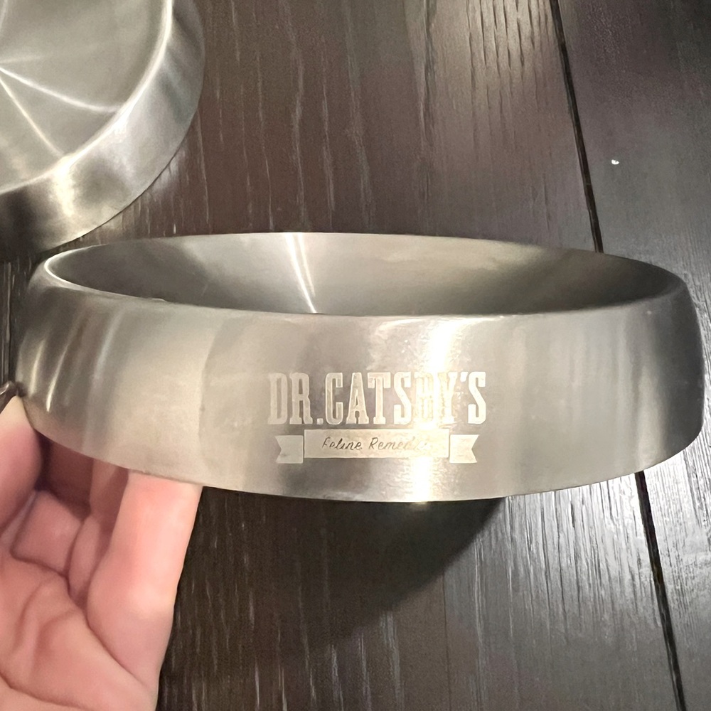 Dr. Catsby's Whisker Relief Stainless Cat Dish *EUC* MSRP: $25+tax (Bowl 1 of 3)